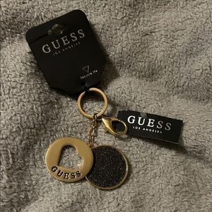 GUESS Black and Gold Key Holder